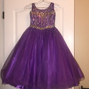 Purple Tiffany pageant dress